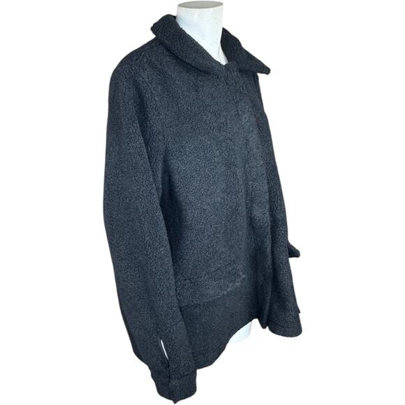 Susan Graver Weekend Polar Fleece Button Front Jacket Black X-Large NWOT - Picture 6 of 13